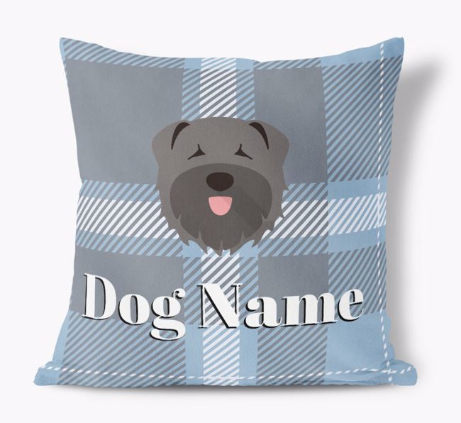 Tartan Pattern: Personalized {breedFullName} Soft Touch Pillow
